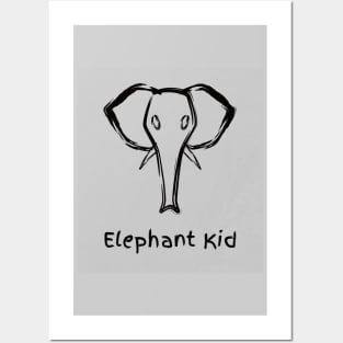 Elephant Kid Logo Posters and Art